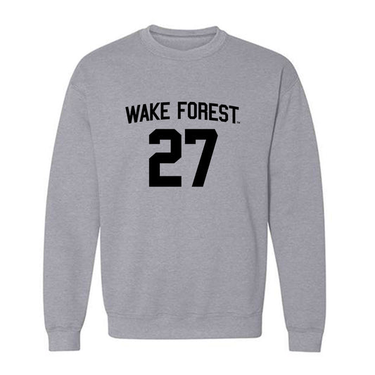 Wake Forest - NCAA Women's Soccer : Alicia Meincke - Generic Shersey Crewneck Sweatshirt-0