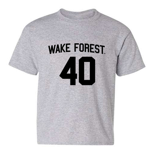 Wake Forest - NCAA Baseball : Jordan Serrano - Generic Shersey Youth T-Shirt-0