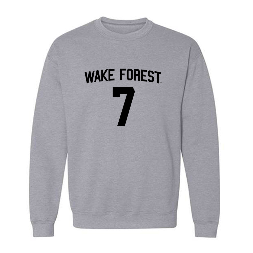 Wake Forest - NCAA Football : Evan Slocum - Crewneck Sweatshirt Classic Shersey