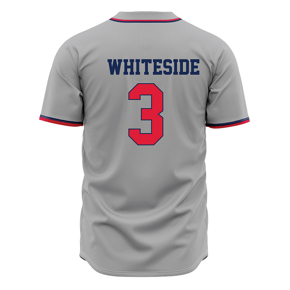 Dayton - NCAA Baseball : Jon Whiteside - Grey Jersey-1