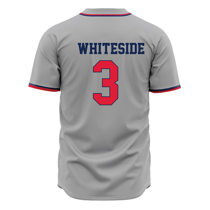 Dayton - NCAA Baseball : Jon Whiteside - Grey Jersey-1
