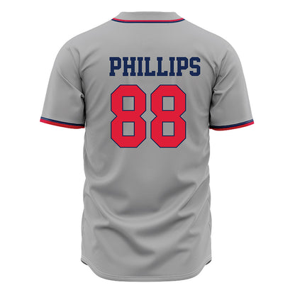 Dayton - NCAA Baseball : Mack Phillips - Grey Jersey-1