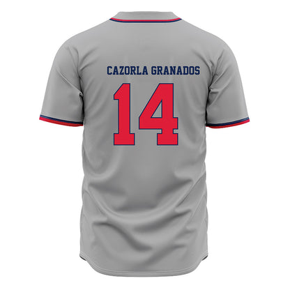 Dayton - NCAA Baseball : Alejandro Cazorla Granados - Grey Jersey-1