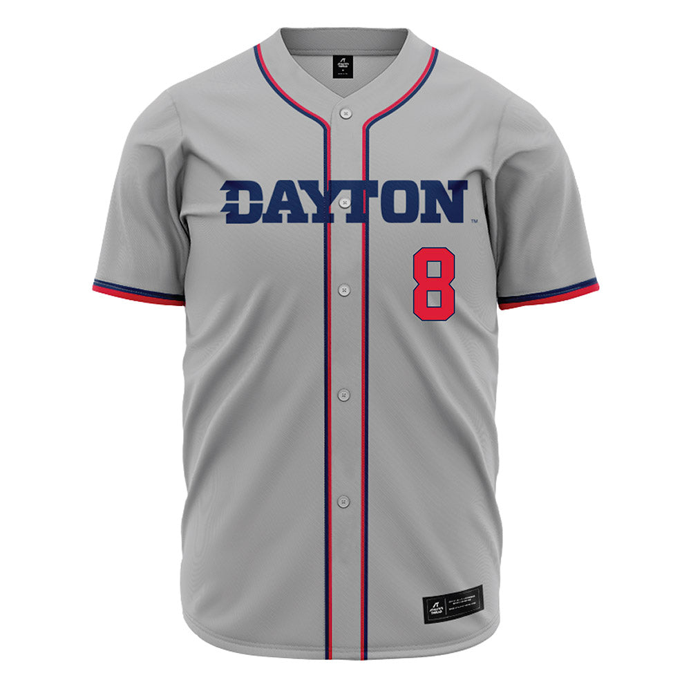 Dayton - NCAA Baseball : Alejandro Sardinas - Grey Jersey-0