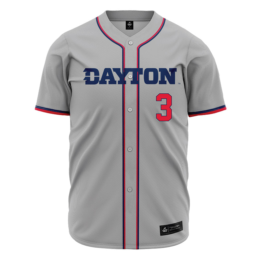 Dayton - NCAA Baseball : Jon Whiteside - Grey Jersey-0