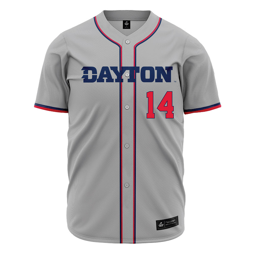 Dayton - NCAA Baseball : Alejandro Cazorla Granados - Grey Jersey-0
