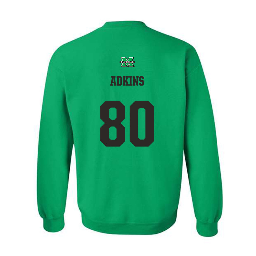 Marshall - NCAA Softball : Haleigh Adkins - Generic Shersey Crewneck Sweatshirt-1