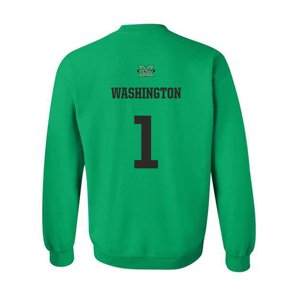 Marshall - NCAA Softball : Destiny Washington - Crewneck Sweatshirt Classic Shersey