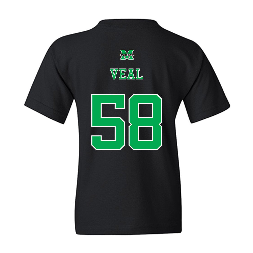 Marshall - NCAA Softball : Maddie Veal - Sports Shersey Youth T-Shirt-1