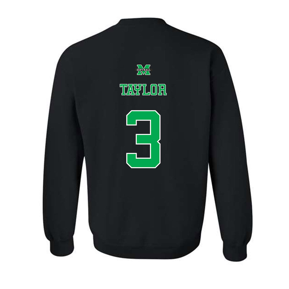 Marshall - NCAA Softball : Makayla Taylor - Sports Shersey Crewneck Sweatshirt-1