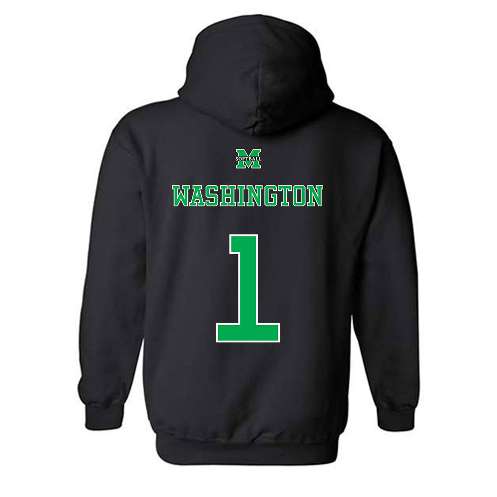 Marshall - NCAA Softball : Destiny Washington - Hooded Sweatshirt Sports Shersey