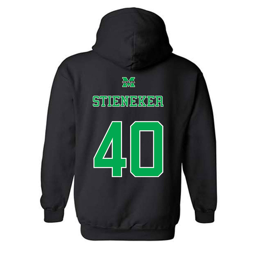 Marshall - NCAA Softball : Addison Stieneker - Sports Shersey Hooded Sweatshirt-1