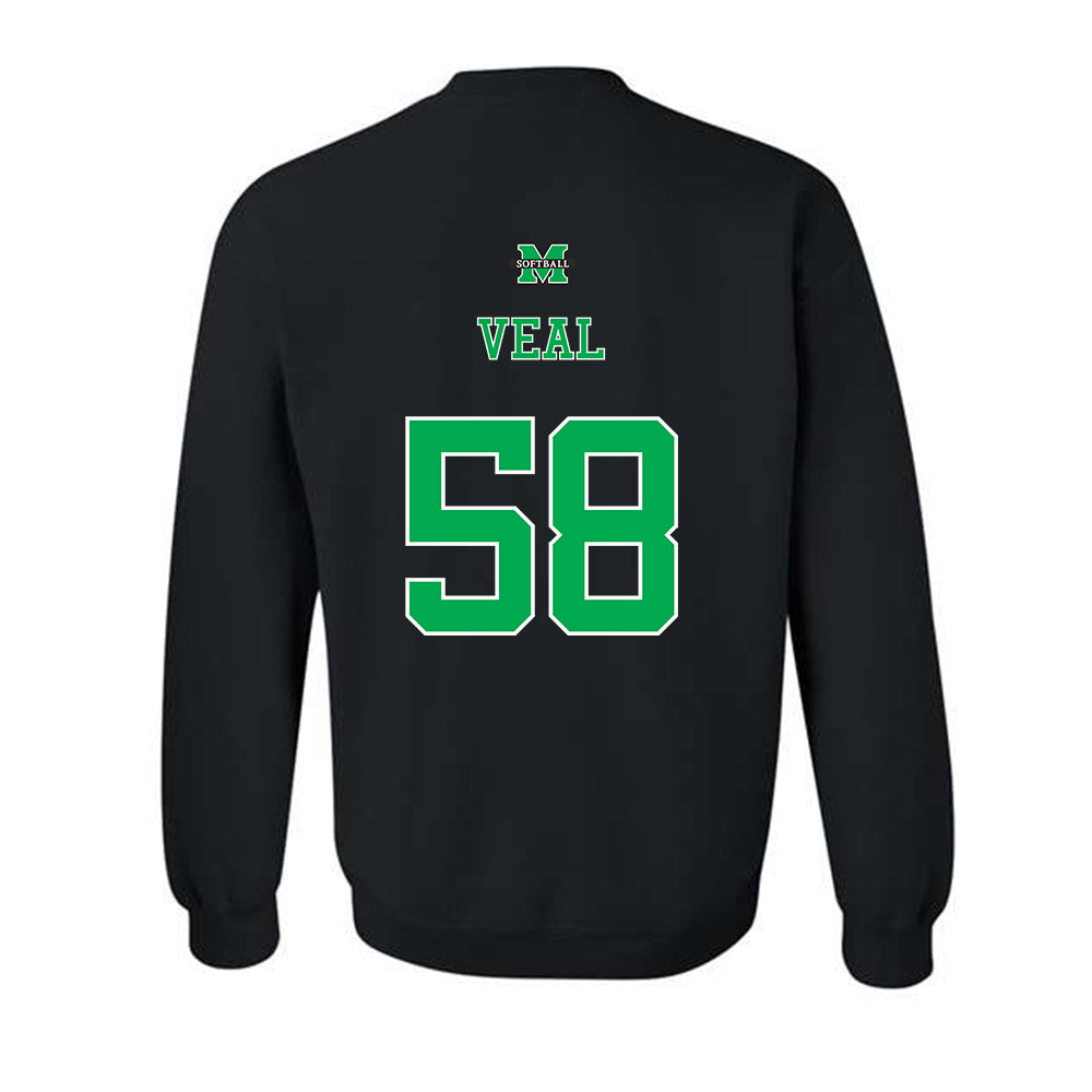 Marshall - NCAA Softball : Maddie Veal - Sports Shersey Crewneck Sweatshirt-1