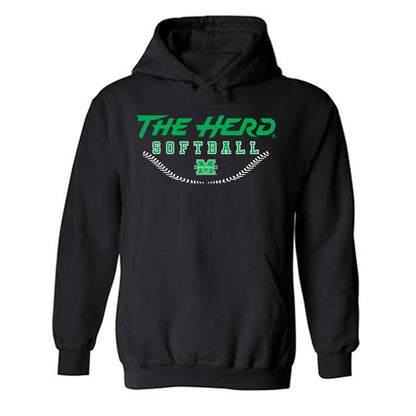 Marshall - NCAA Softball : Mackenzie Maynard - Sports Shersey Hooded Sweatshirt-0