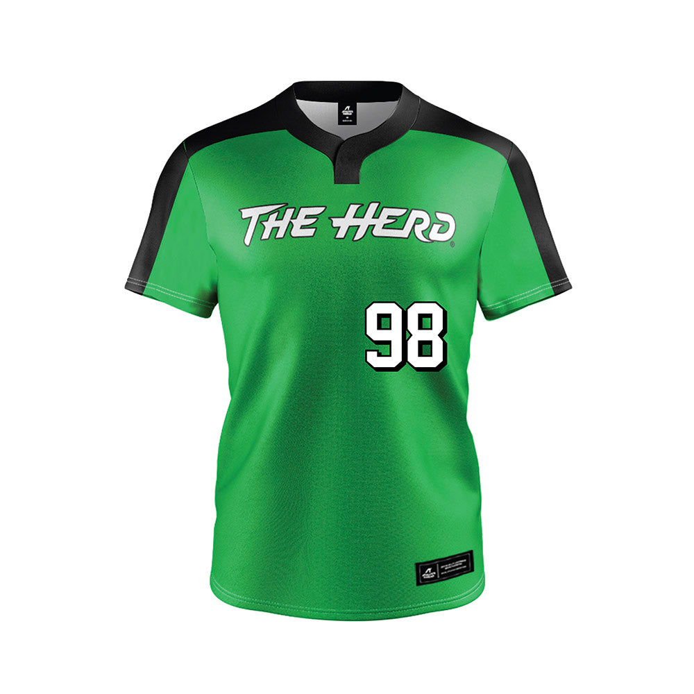Marshall - NCAA Softball : Diamond Leslie - Green Jersey-0