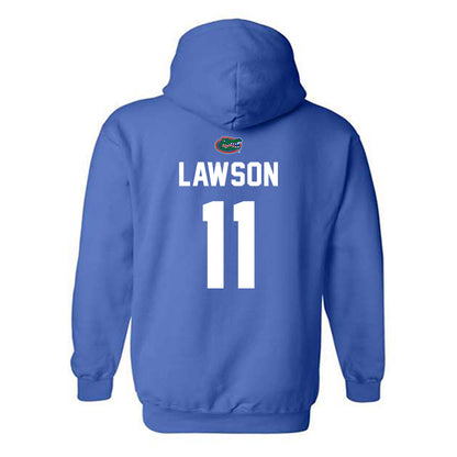 Florida - NCAA Baseball : Brendan Lawson - Replica Shersey Hooded Sweatshirt-1