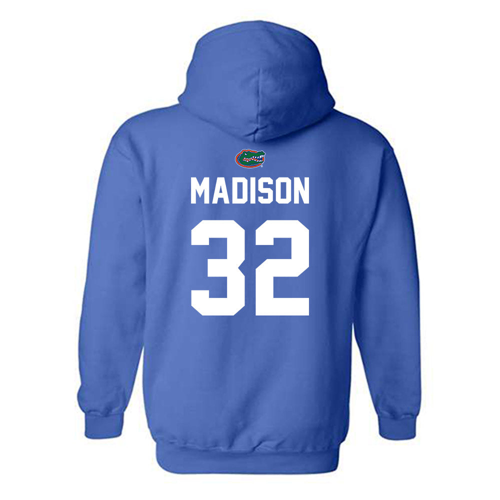 Florida - NCAA Women's Soccer : Victoria Madison - Replica Shersey Hooded Sweatshirt-1