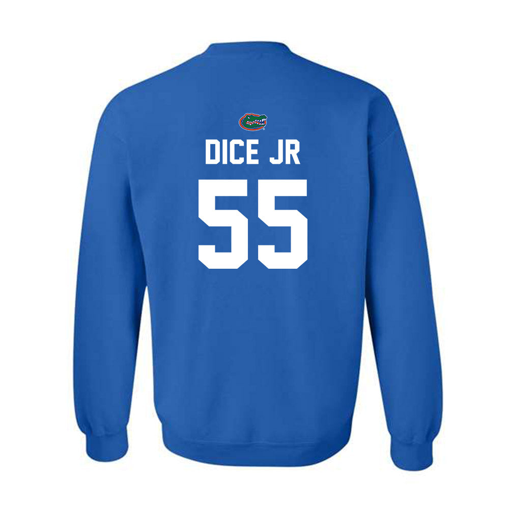 Florida - NCAA Football : Tavaris TJ Dice Jr - Replica Shersey Crewneck Sweatshirt-1