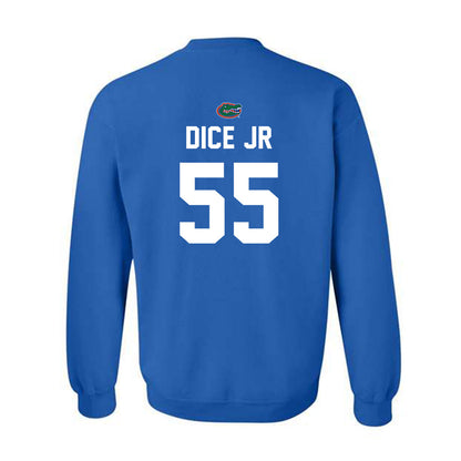 Florida - NCAA Football : Tavaris TJ Dice Jr - Replica Shersey Crewneck Sweatshirt-1