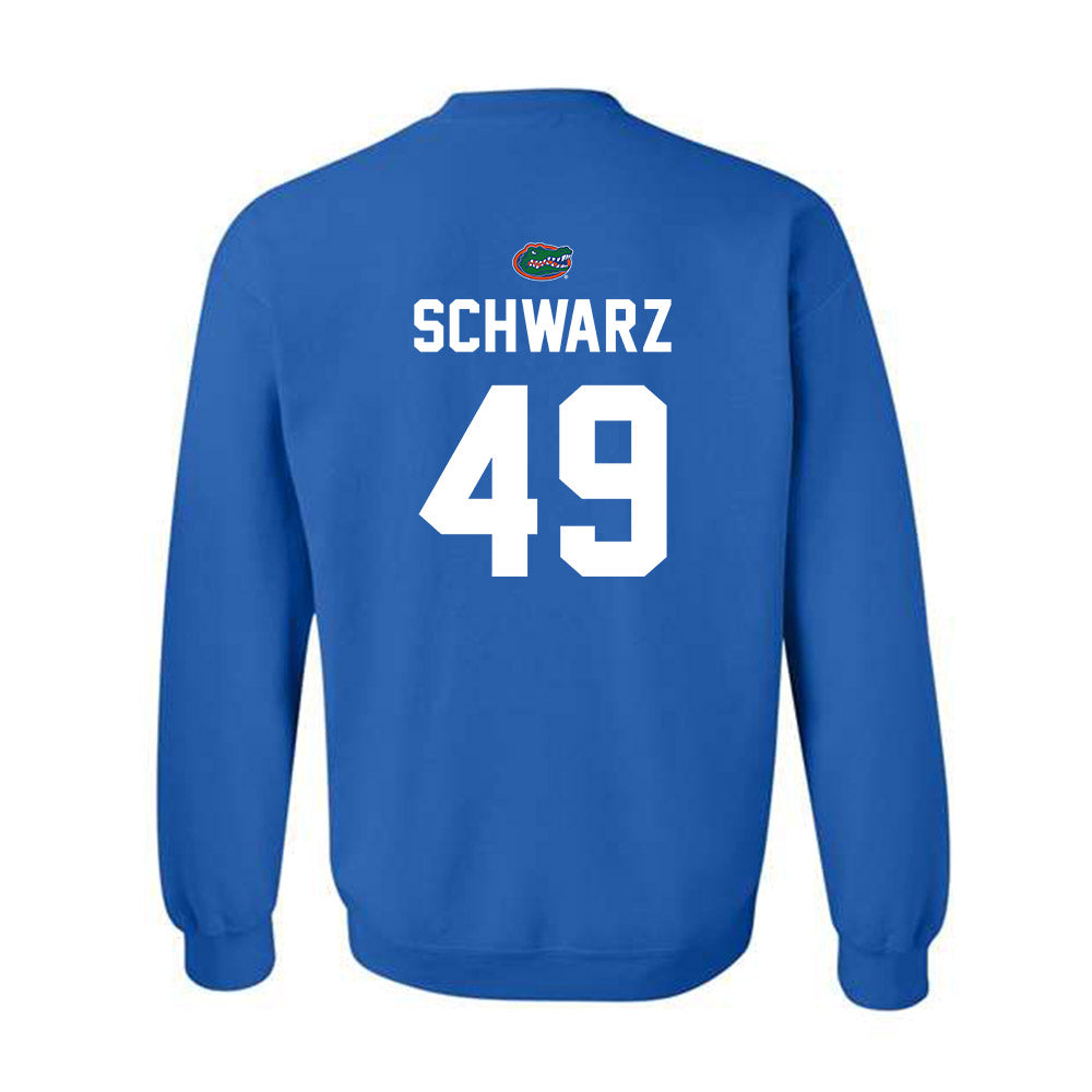 Florida - NCAA Baseball : Colton Schwarz - Replica Shersey Crewneck Sweatshirt-1