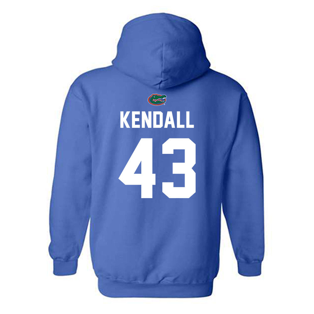 Florida - NCAA Baseball : Jacob Kendall - Replica Shersey Hooded Sweatshirt-1