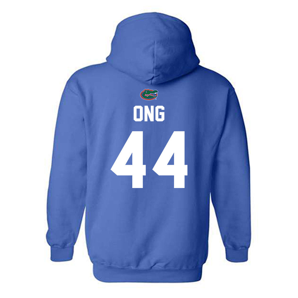 Florida - NCAA Baseball : Felix Ong - Replica Shersey Hooded Sweatshirt