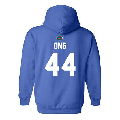 Florida - NCAA Baseball : Felix Ong - Replica Shersey Hooded Sweatshirt