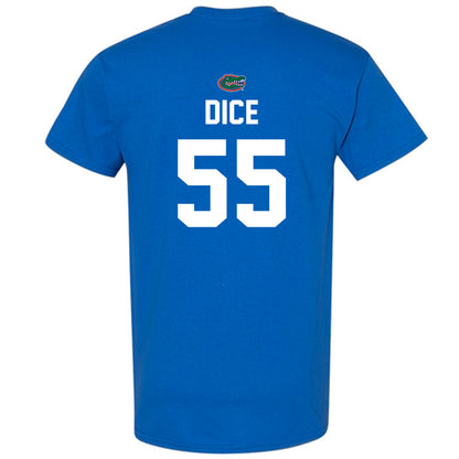 Florida - NCAA Football : Tavaris Dice - Replica Shersey T-Shirt-1