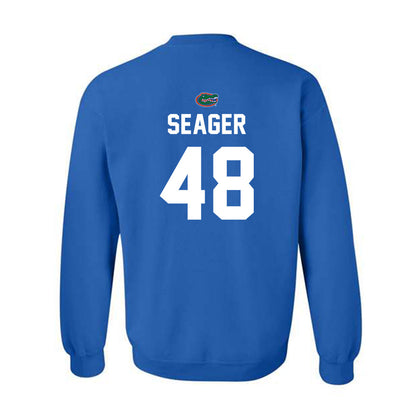 Florida - NCAA Football : Erich Seager - Replica Shersey Crewneck Sweatshirt-1