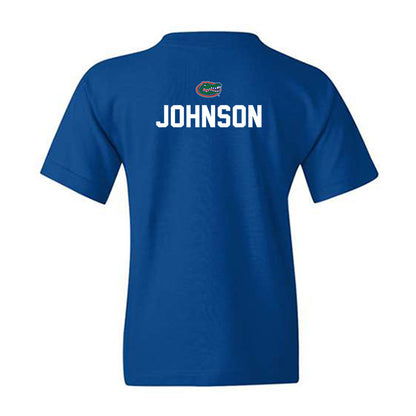 Florida - NCAA Men's Track & Field : Jordaine Johnson - Replica Shersey Youth T-Shirt-1