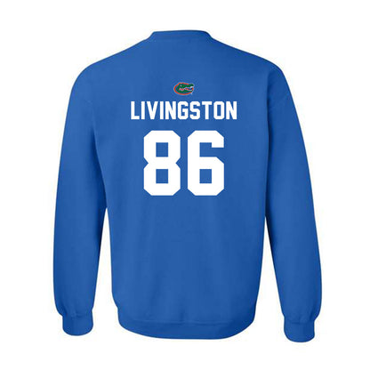 Florida - NCAA Football : Tony Livingston - Replica Shersey Crewneck Sweatshirt