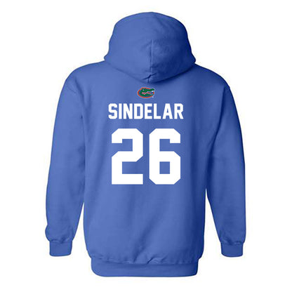 Florida - NCAA Women's Soccer : Sophia Sindelar - Replica Shersey Hooded Sweatshirt-1