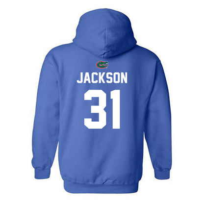 Florida - NCAA Football : Evan Jackson - Replica Shersey Hooded Sweatshirt-1