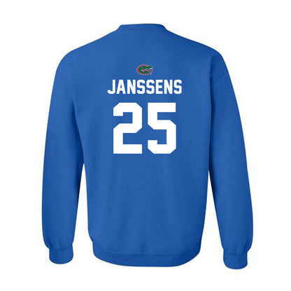 Florida - NCAA Baseball : niko janssens - Replica Shersey Crewneck Sweatshirt-1