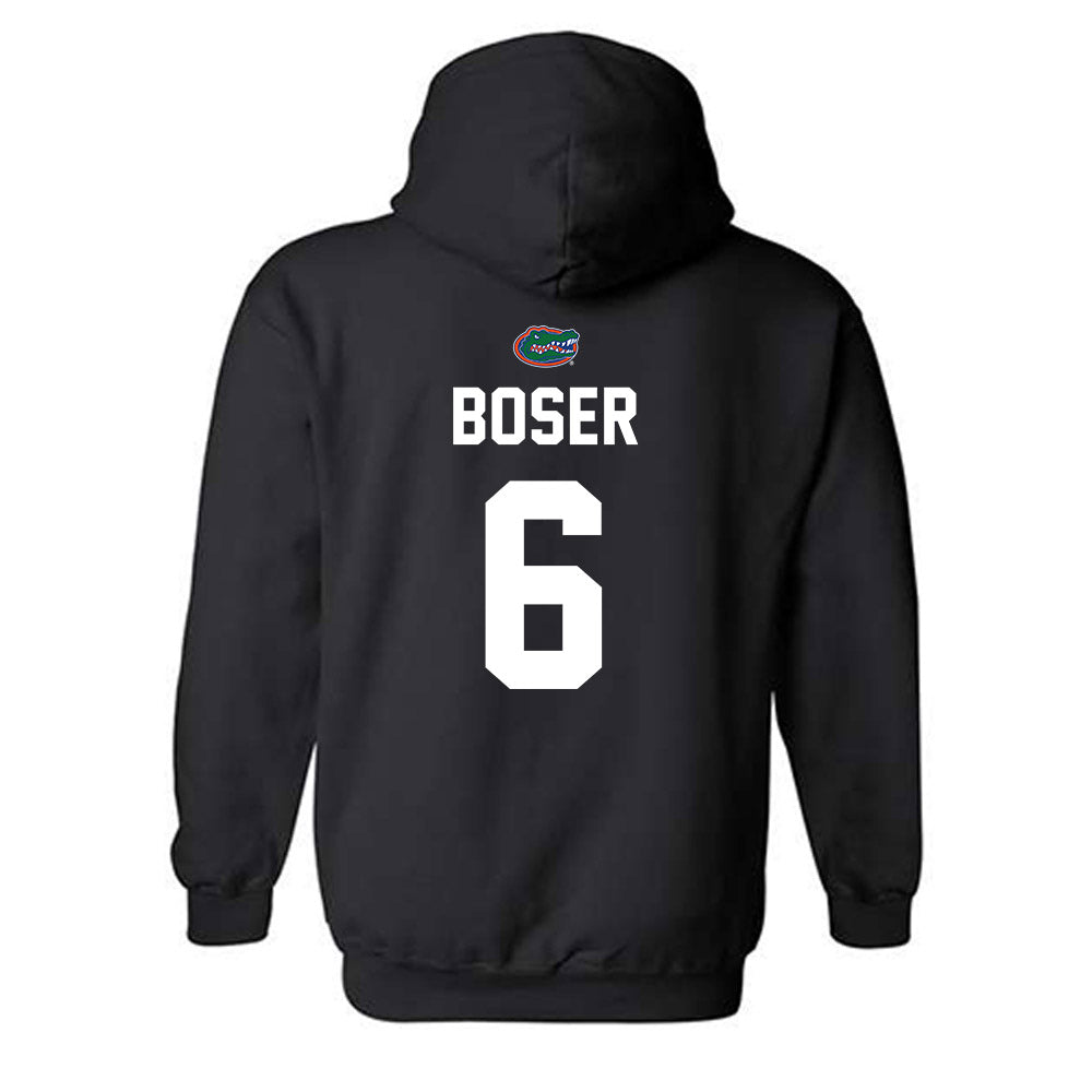 Florida - NCAA Baseball : Bobby Boser - Sports Shersey Hooded Sweatshirt-1