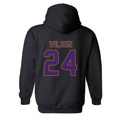 Northern Iowa - NCAA Men's Basketball : Jalen Wilson - Fashion Shersey Hooded Sweatshirt-1