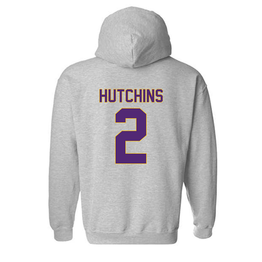 Northern Iowa - NCAA Men's Basketball : Geon Hutchins - Fashion Shersey Hooded Sweatshirt-1