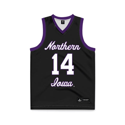 Northern Iowa - NCAA Men's Basketball : Tristan Smith - Black Basketball Jersey-0