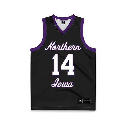 Northern Iowa - NCAA Men's Basketball : Tristan Smith - Black Basketball Jersey-0