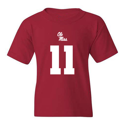 Ole Miss - NCAA Football : Hilton Deuce Alexander II - Replica Shersey Youth T-Shirt-0