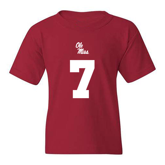 Ole Miss - NCAA Football : Traylon Ray - Replica Shersey Youth T-Shirt-0