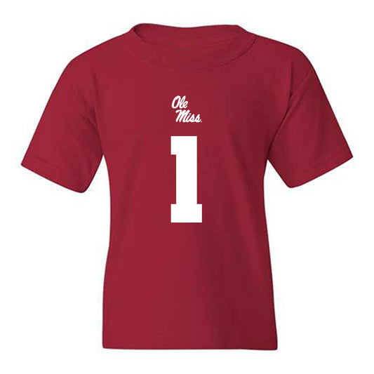 Ole Miss - NCAA Football : Princewill Umanmielen - Replica Shersey Youth T-Shirt-0