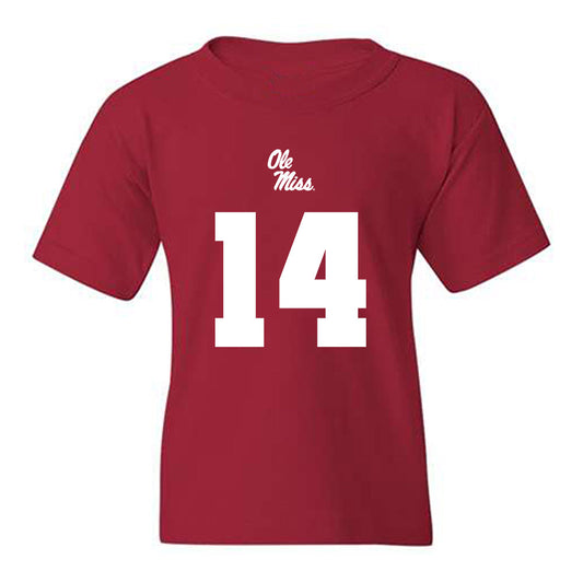 Ole Miss - NCAA Football : Kam Franklin - Replica Shersey Youth T-Shirt-0