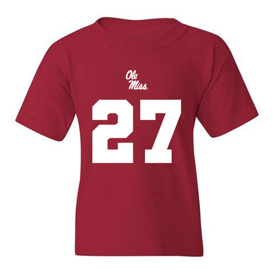 Ole Miss - NCAA Football : Pat Broomfield - Youth T-Shirt