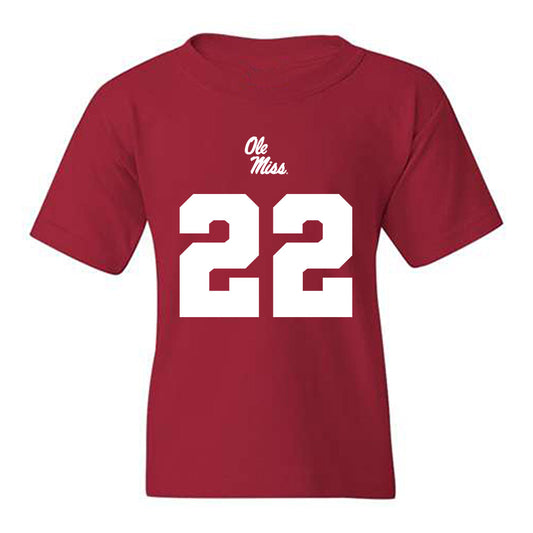 Ole Miss - NCAA Football : Logan Diggs - Replica Shersey Youth T-Shirt-0