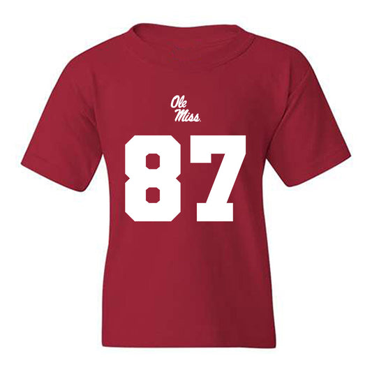Ole Miss - NCAA Football : Wyatt Smalley - Replica Shersey Youth T-Shirt-0