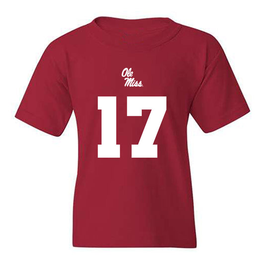 Ole Miss - NCAA Football : Lucas Carneiro - Replica Shersey Youth T-Shirt-0