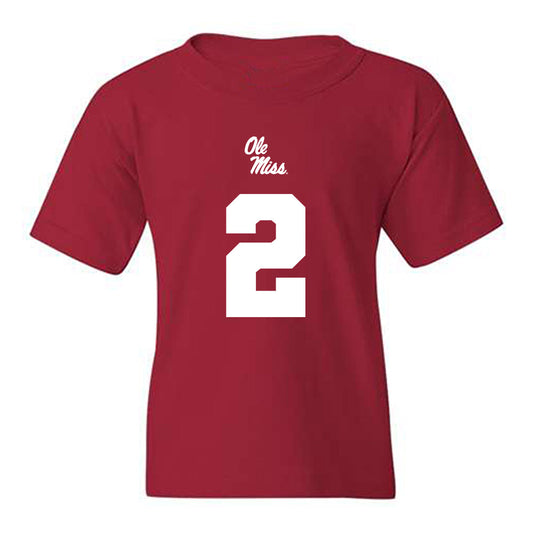 Ole Miss - NCAA Football : Walter Nolen - Replica Shersey Youth T-Shirt-0