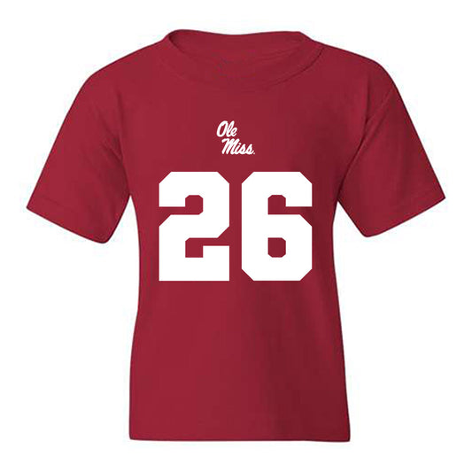 Ole Miss - NCAA Football : Taylor Groves - Replica Shersey Youth T-Shirt-0