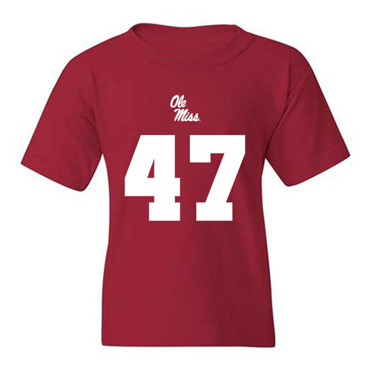 Ole Miss - NCAA Football : Anthony Aguirre - Replica Shersey Youth T-Shirt-0